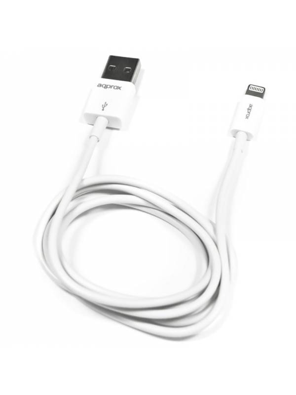 CABLE APPROX LIGHTNING A USB   2.0 1M BLANCO