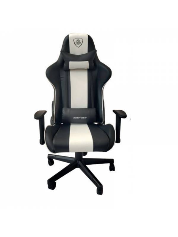 SILLA GAMING KEEP OUT RACING   PRO WHITE